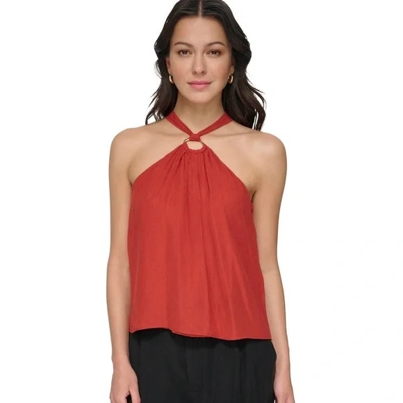 DKNY halterneck georgette blouse NWT - Picture 5 of 7